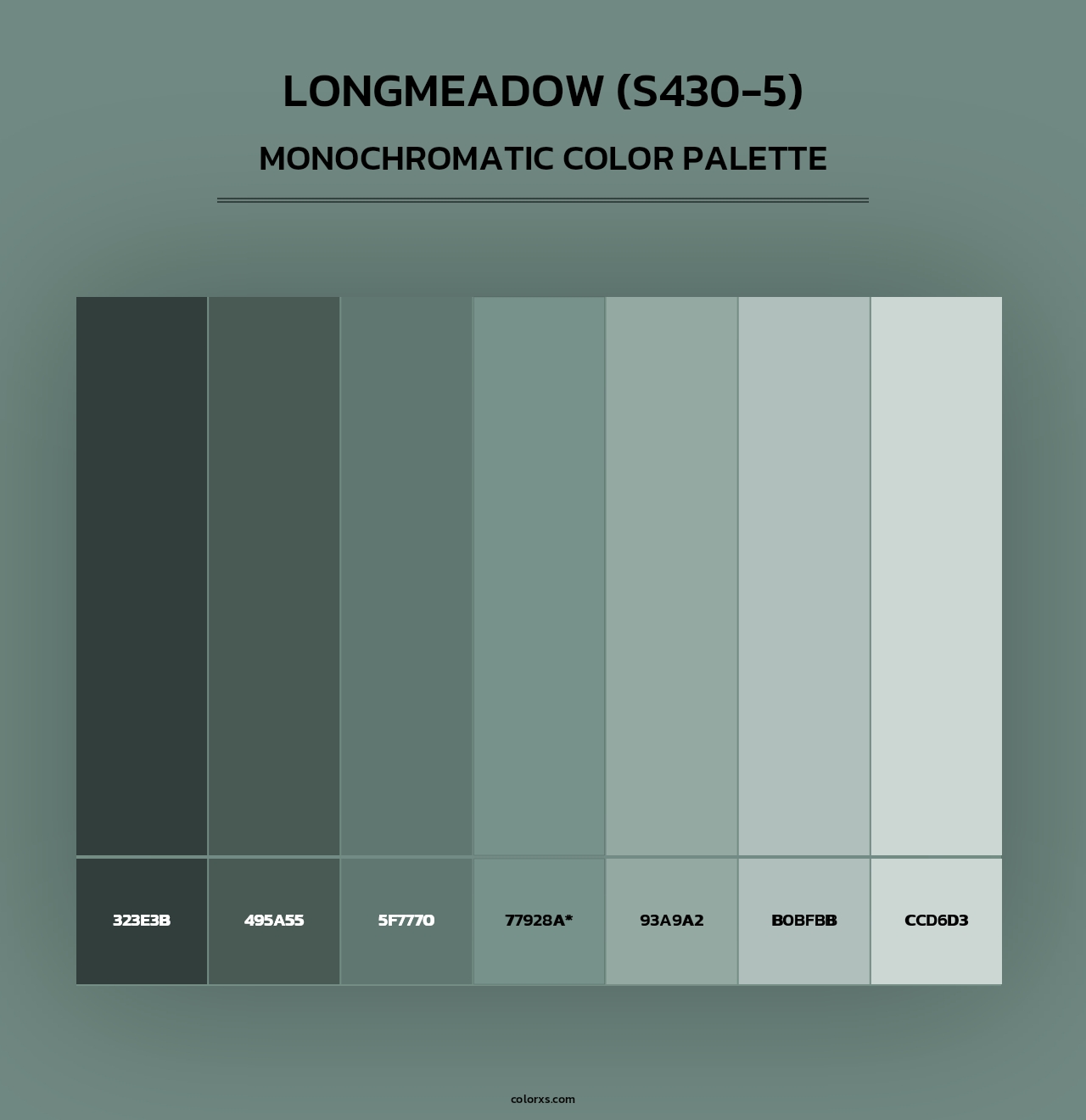 Longmeadow (S430-5) - Monochromatic Color Palette
