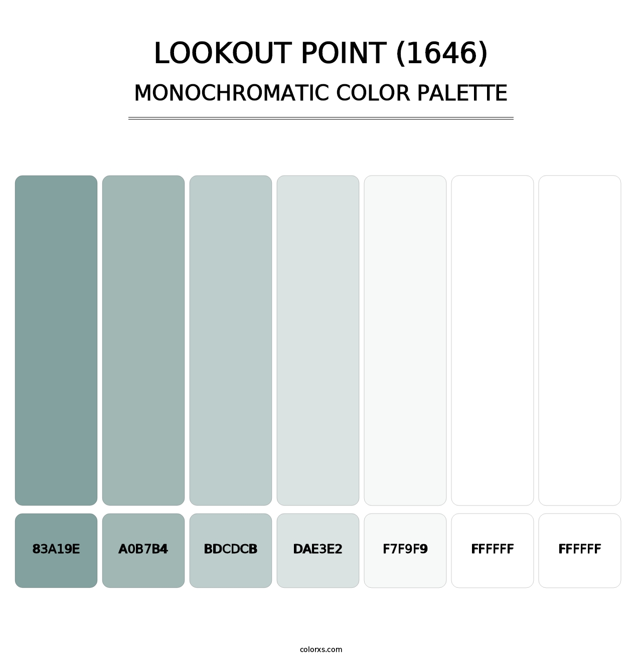 Lookout Point (1646) - Monochromatic Color Palette