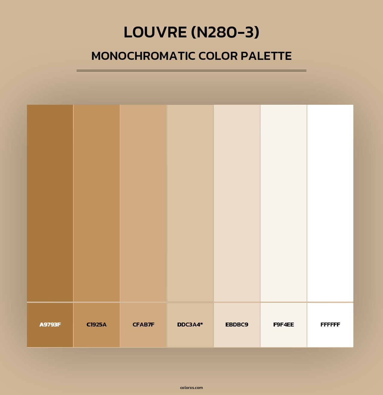 Louvre (N280-3) - Monochromatic Color Palette