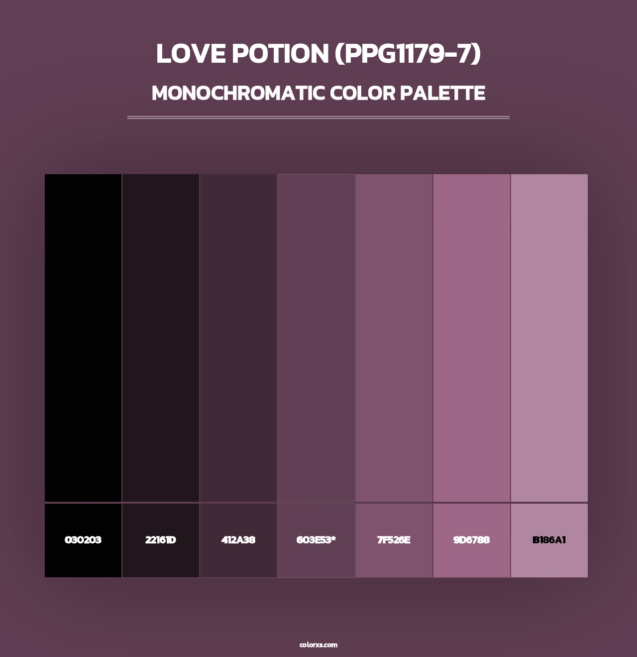 Love Potion (PPG1179-7) - Monochromatic Color Palette