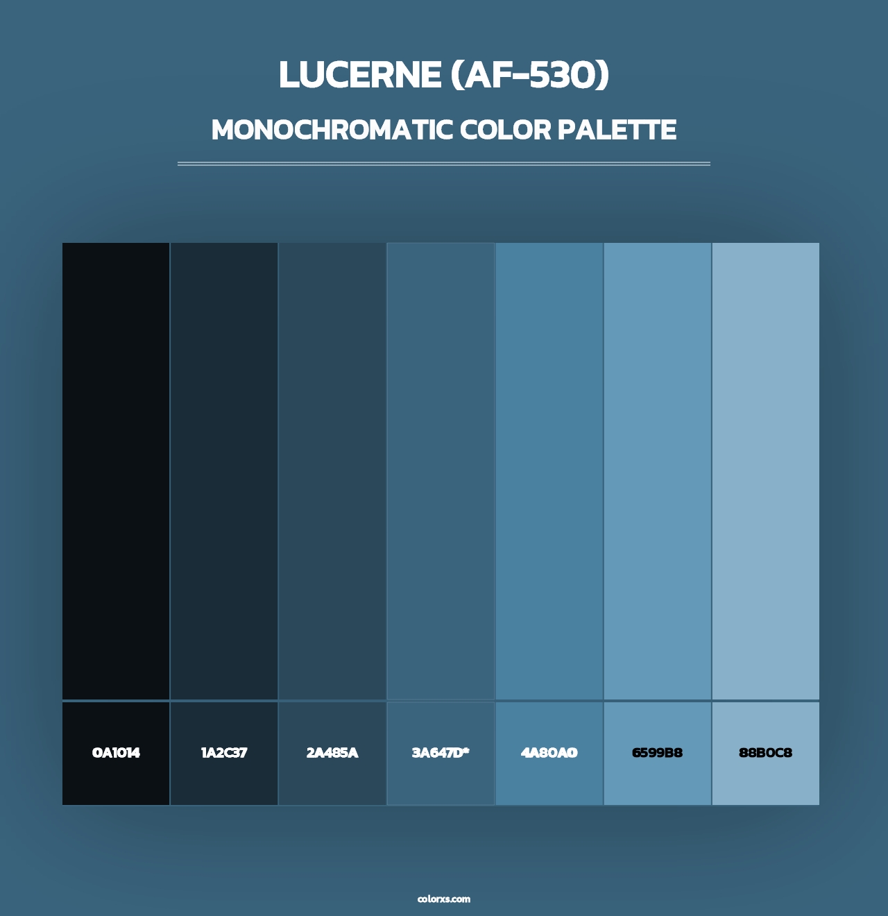 Lucerne (AF-530) - Monochromatic Color Palette