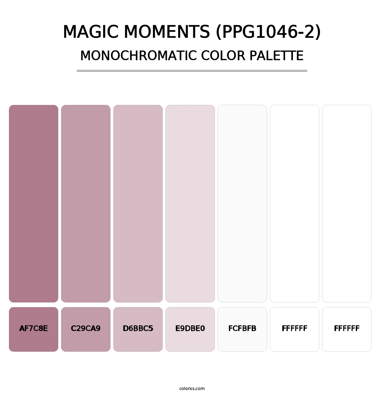Magic Moments (PPG1046-2) - Monochromatic Color Palette