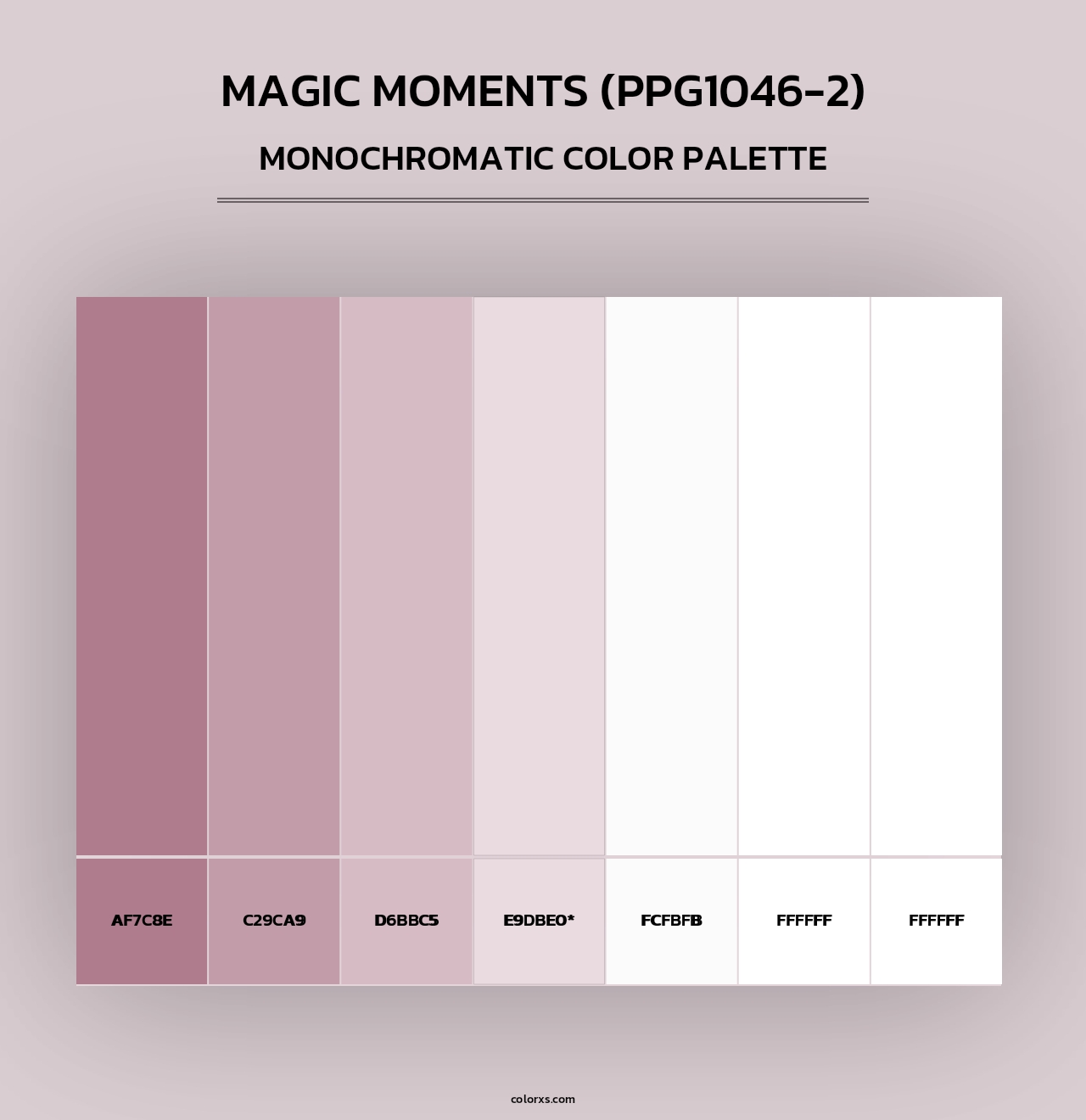 Magic Moments (PPG1046-2) - Monochromatic Color Palette