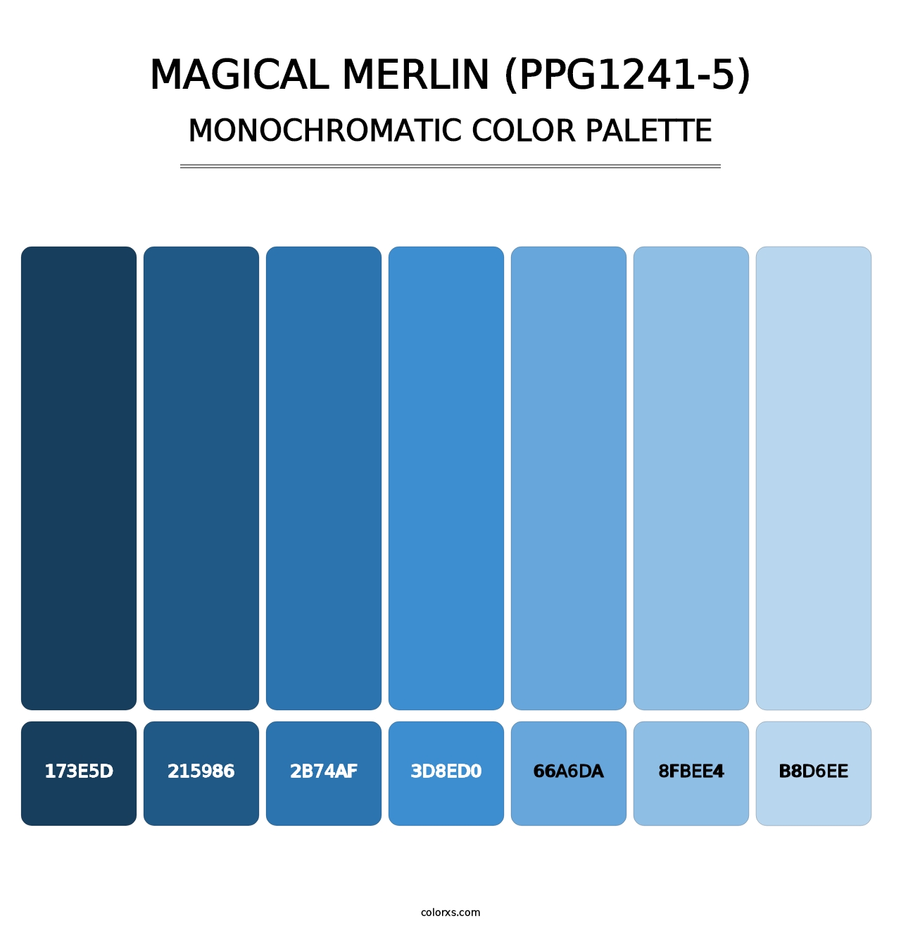 Magical Merlin (PPG1241-5) - Monochromatic Color Palette