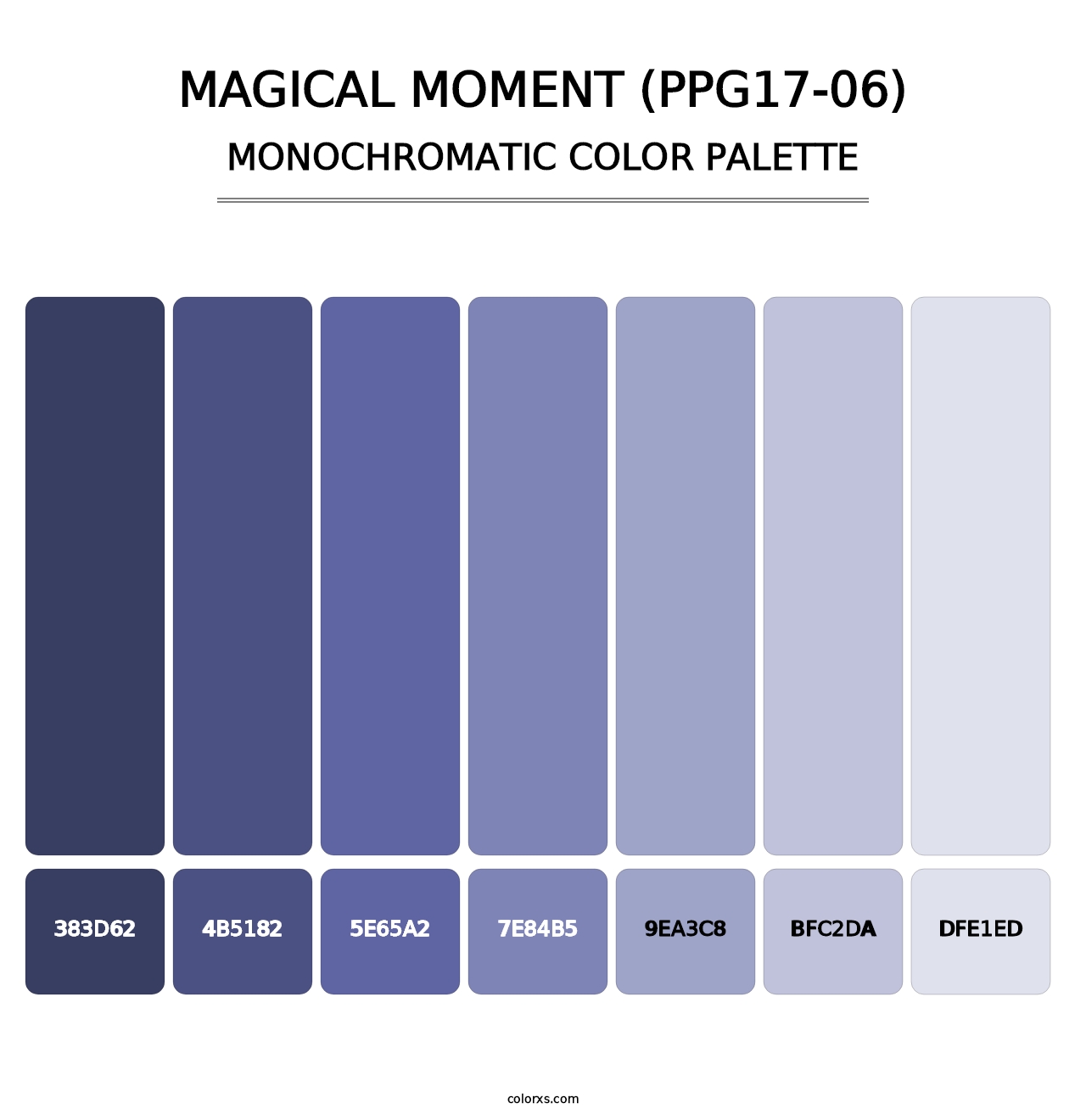 Magical Moment (PPG17-06) - Monochromatic Color Palette