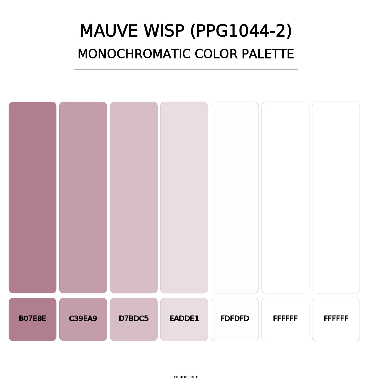 Mauve Wisp (PPG1044-2) - Monochromatic Color Palette