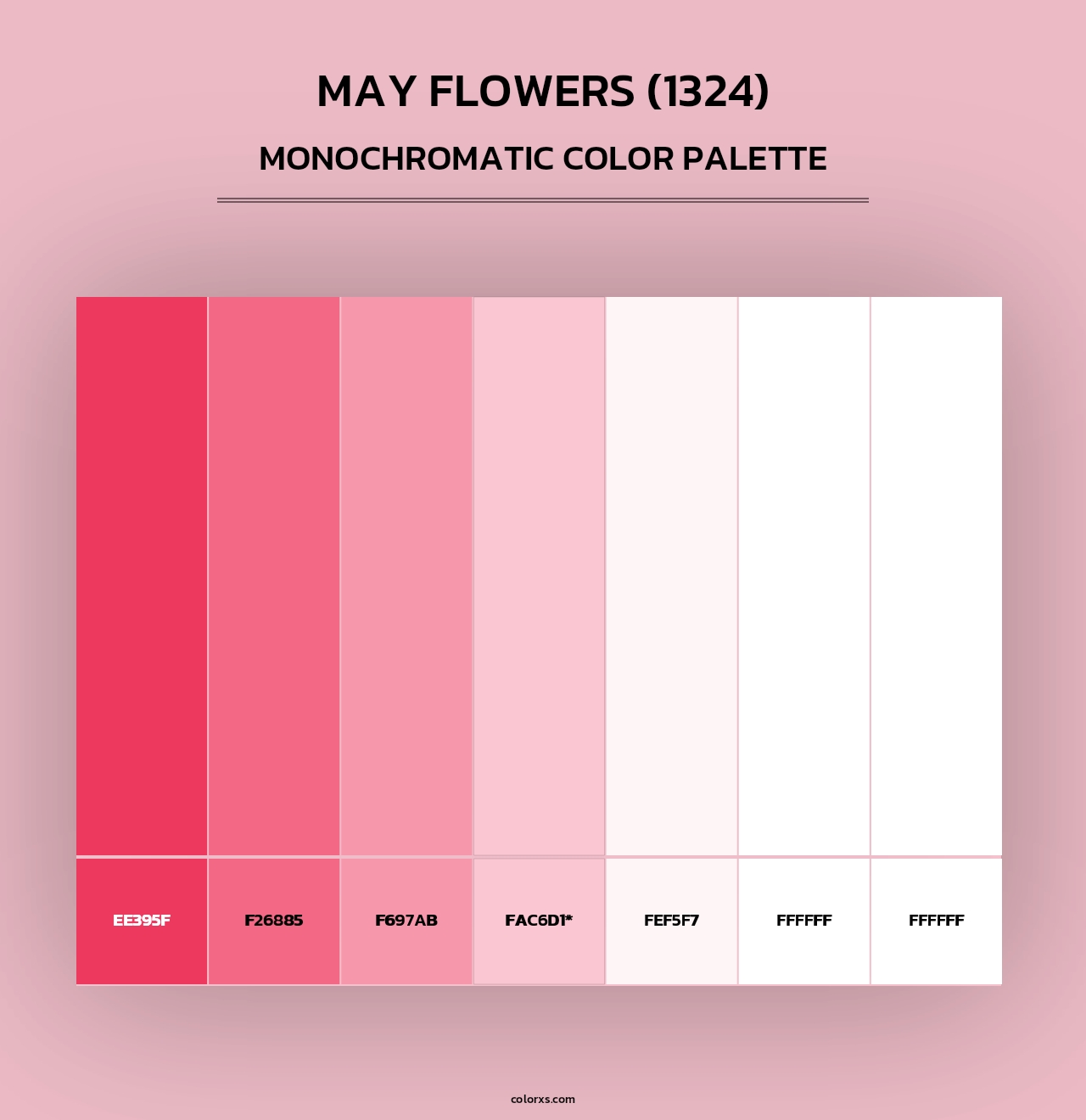 May Flowers (1324) - Monochromatic Color Palette