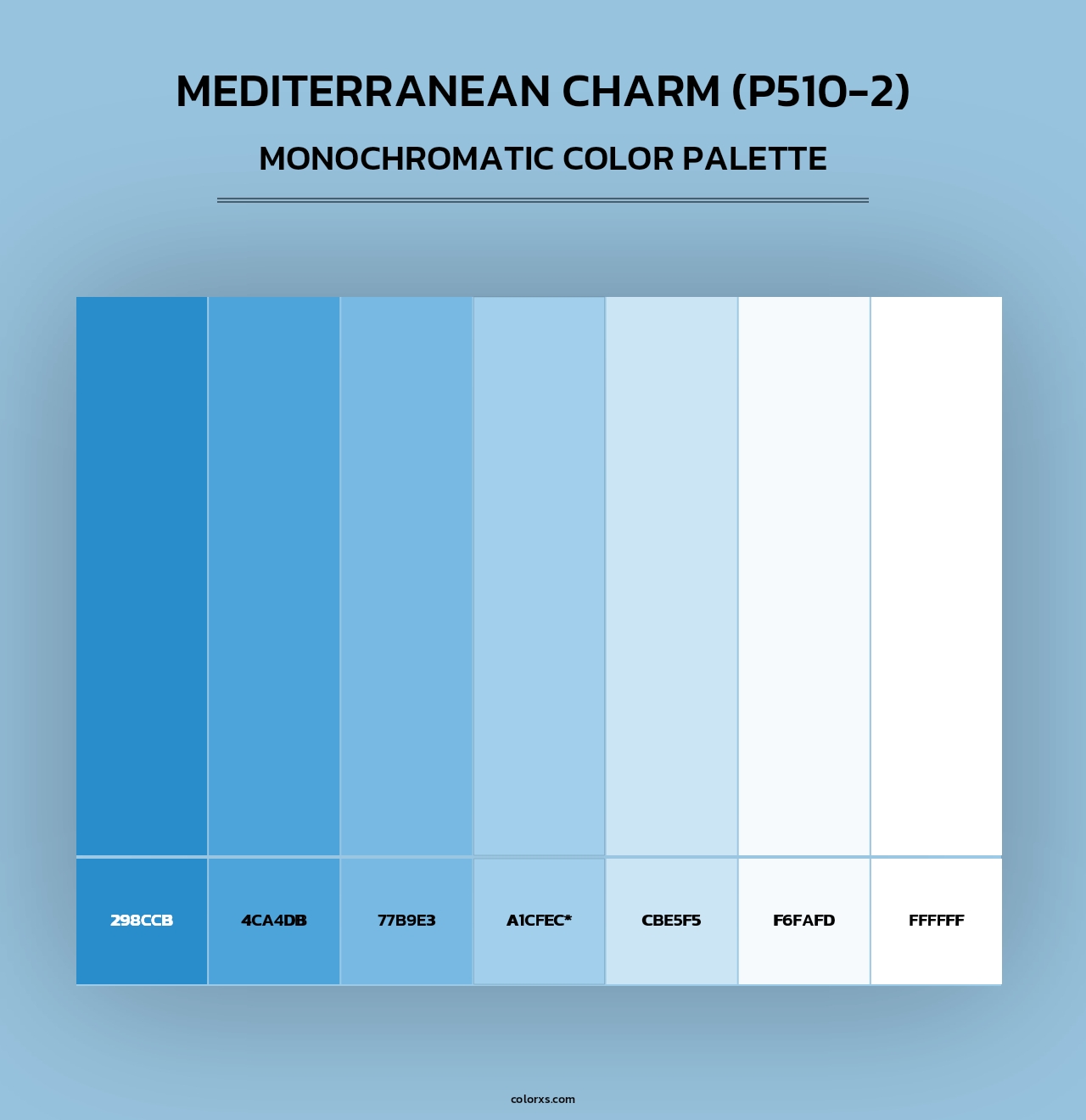 Mediterranean Charm (P510-2) - Monochromatic Color Palette