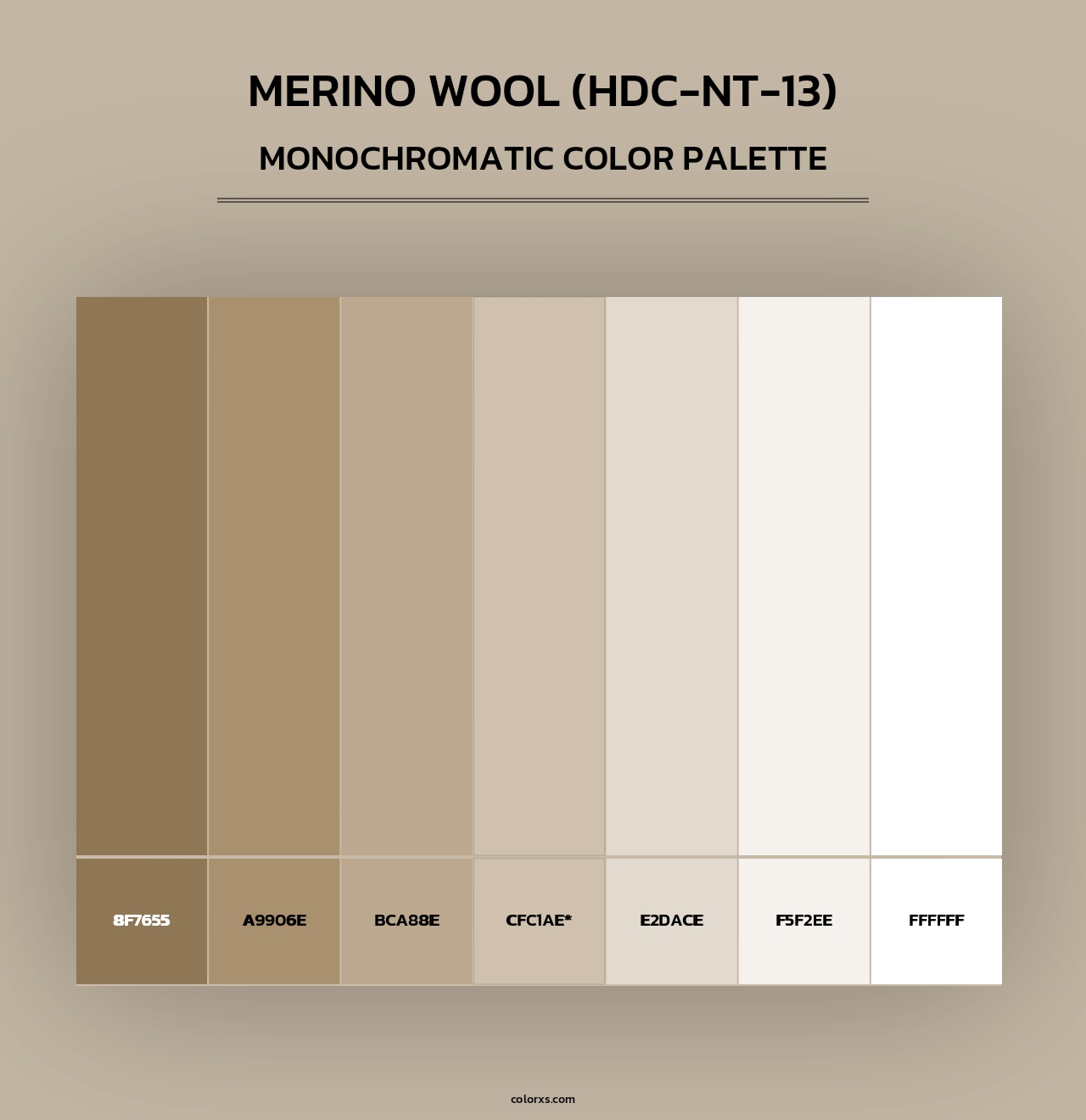 Merino Wool (HDC-NT-13) - Monochromatic Color Palette