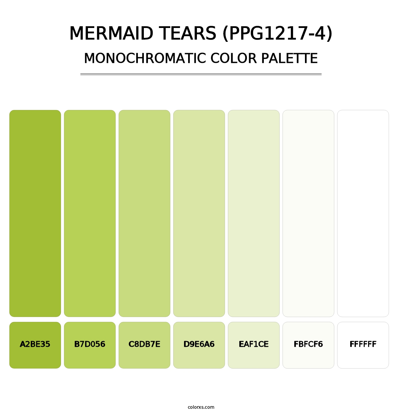 Mermaid Tears (PPG1217-4) - Monochromatic Color Palette