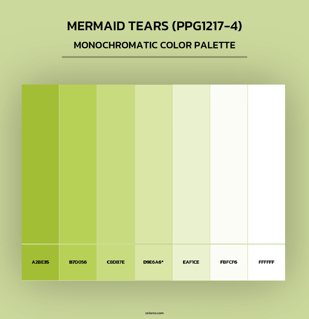 Mermaid Tears (PPG1217-4) - Monochromatic Color Palette