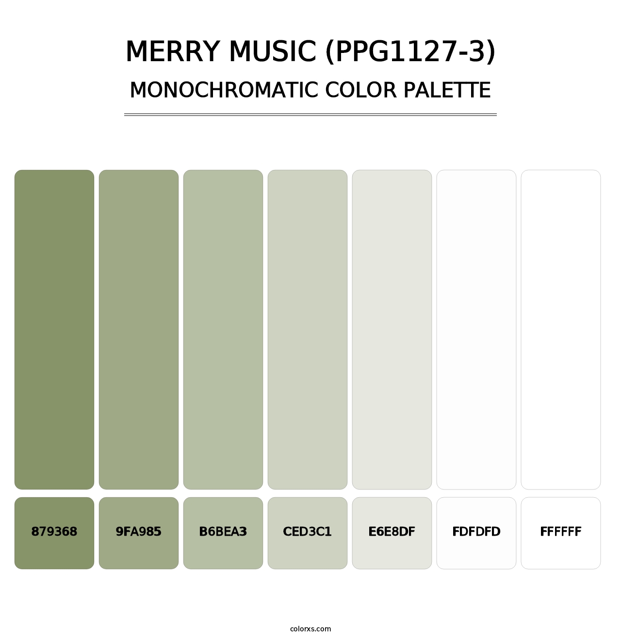 Merry Music (PPG1127-3) - Monochromatic Color Palette