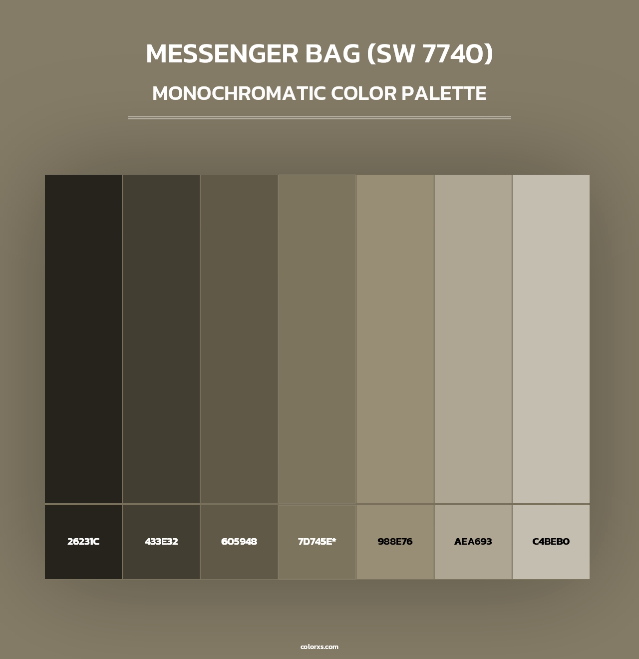Messenger Bag (SW 7740) - Monochromatic Color Palette