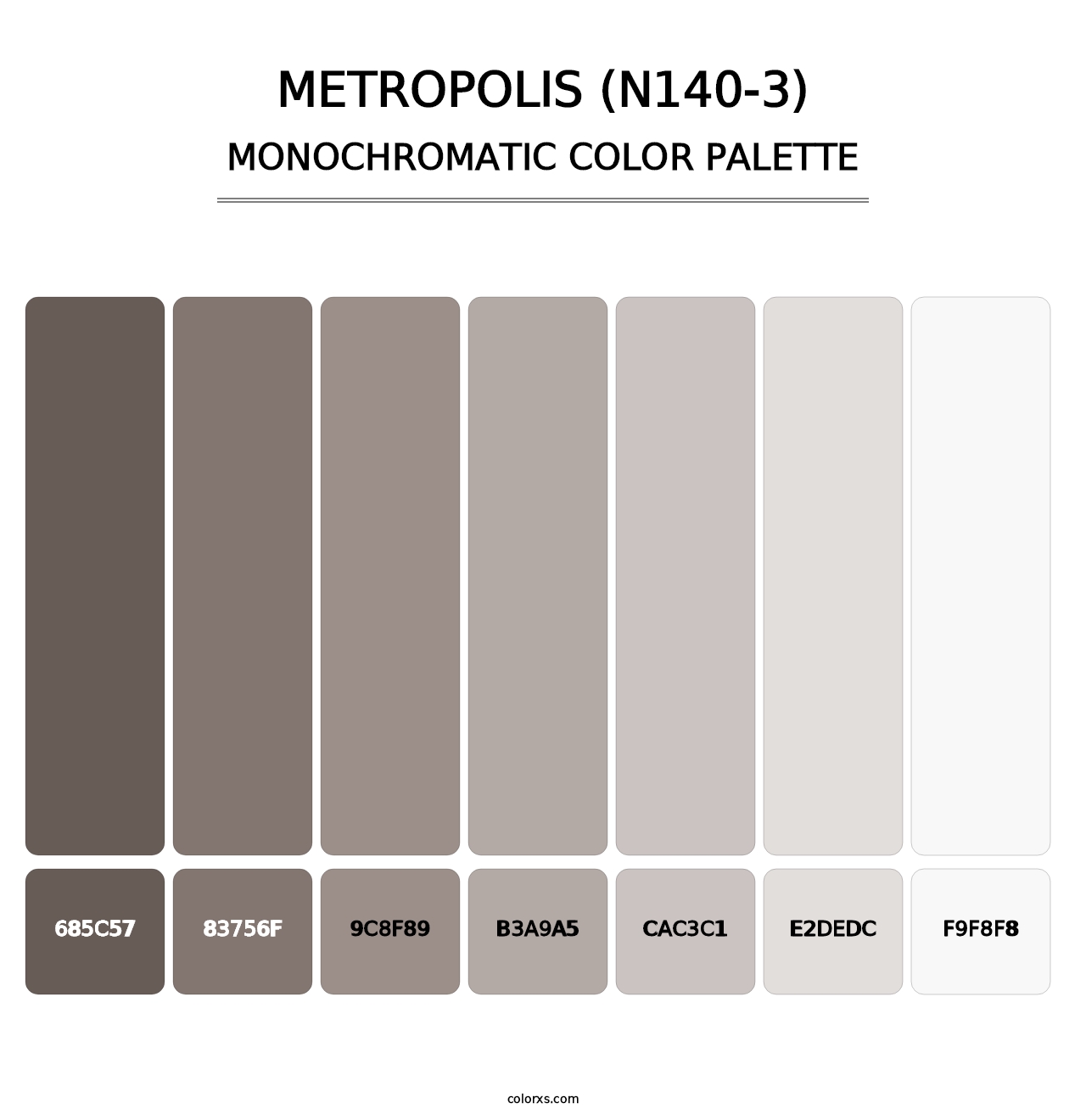 Metropolis (N140-3) - Monochromatic Color Palette
