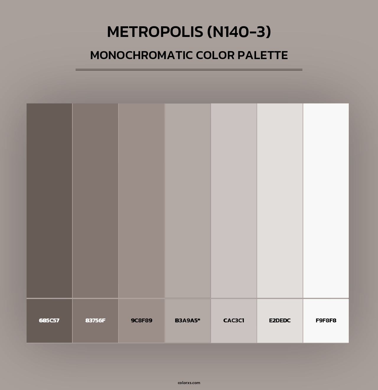 Metropolis (N140-3) - Monochromatic Color Palette