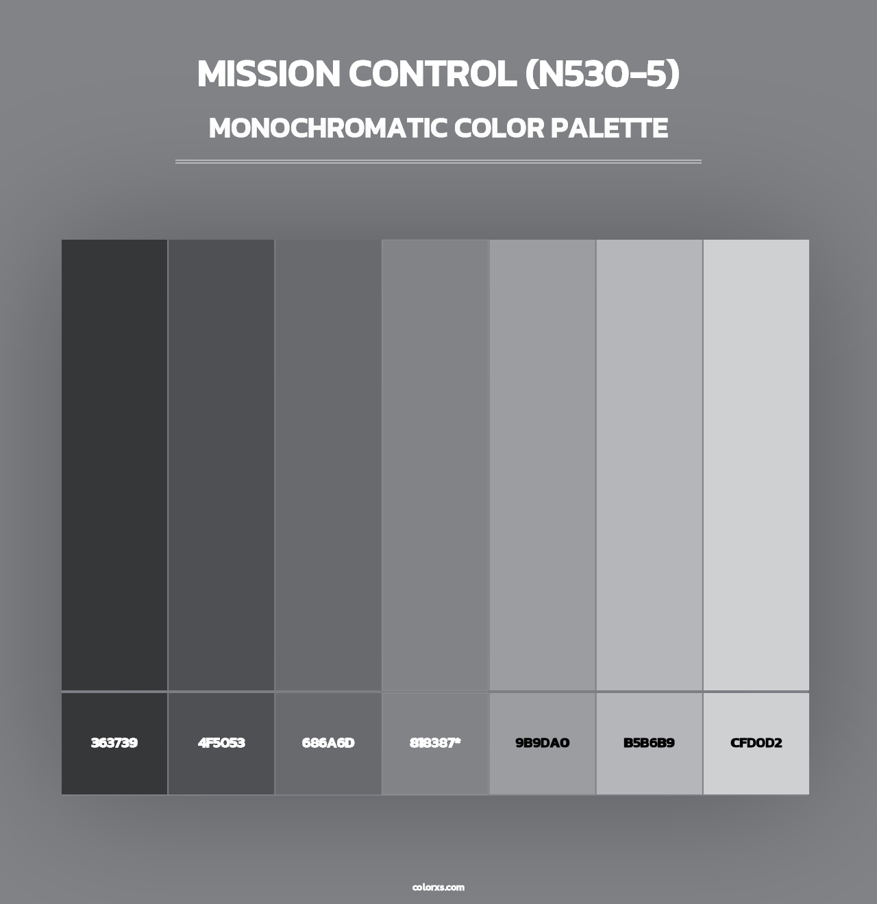Mission Control (N530-5) - Monochromatic Color Palette