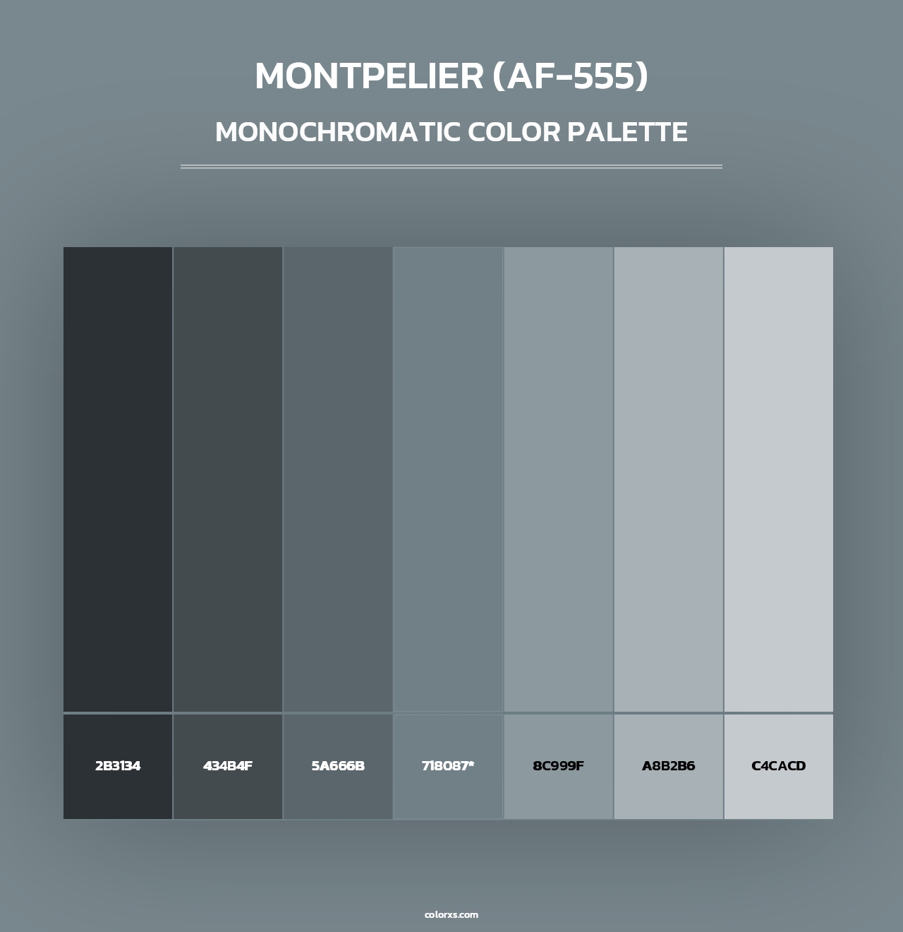 Montpelier (AF-555) - Monochromatic Color Palette