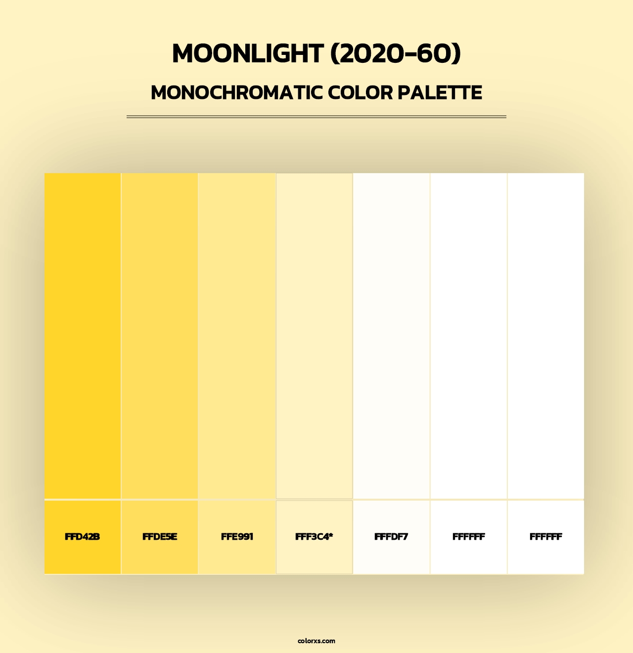 Moonlight (2020-60) - Monochromatic Color Palette