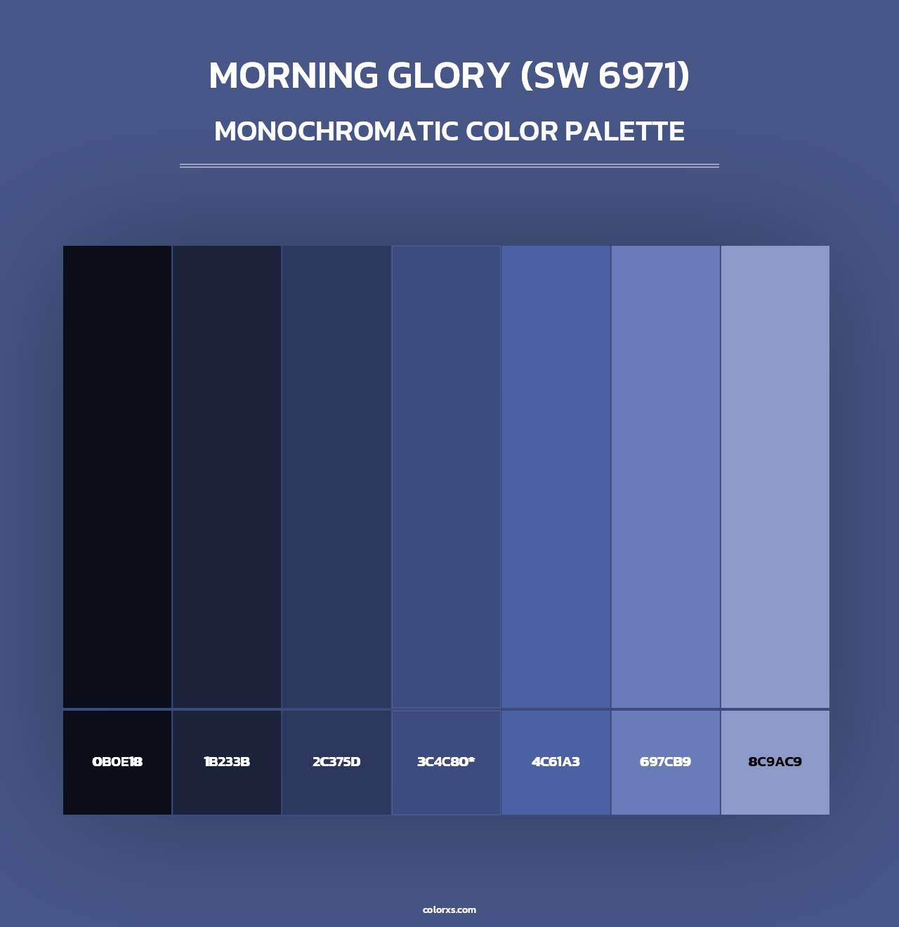 Morning Glory (SW 6971) - Monochromatic Color Palette