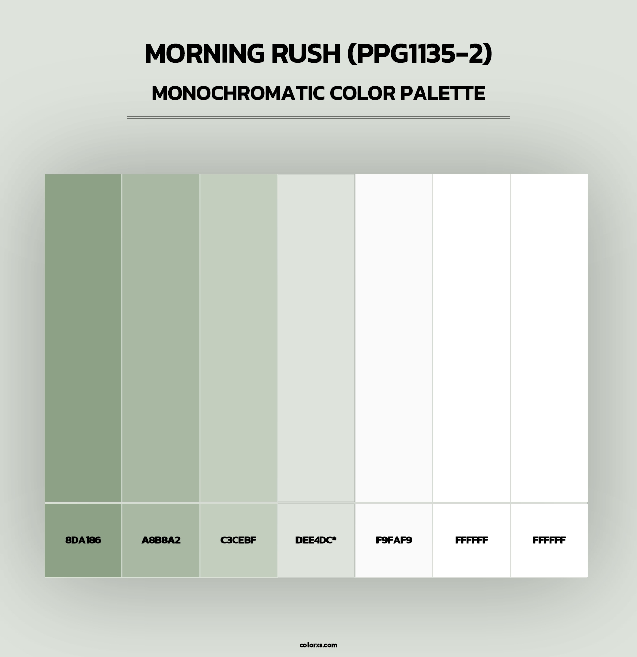 Morning Rush (PPG1135-2) - Monochromatic Color Palette