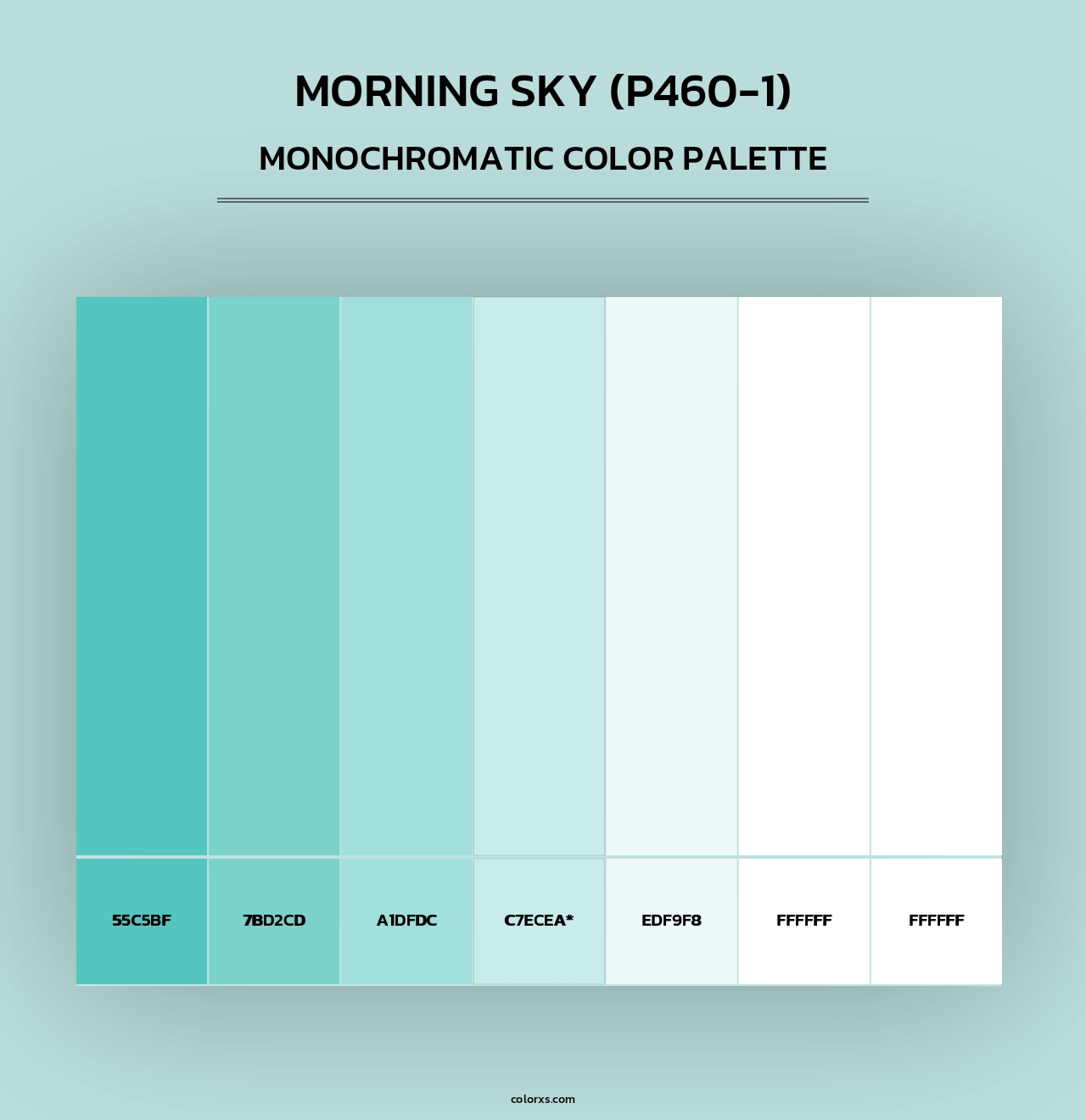 Morning Sky (P460-1) - Monochromatic Color Palette