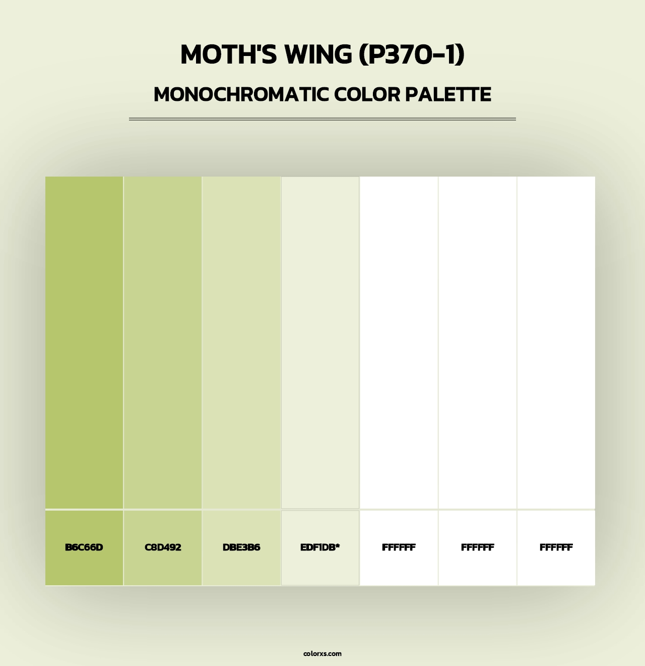Moth'S Wing (P370-1) - Monochromatic Color Palette