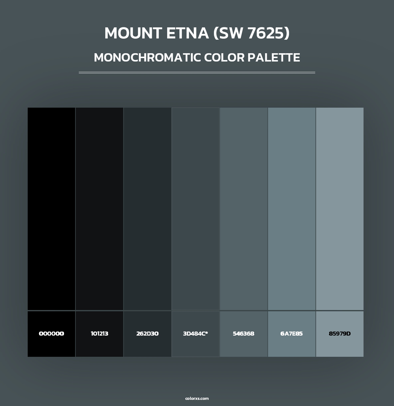 Mount Etna (SW 7625) - Monochromatic Color Palette