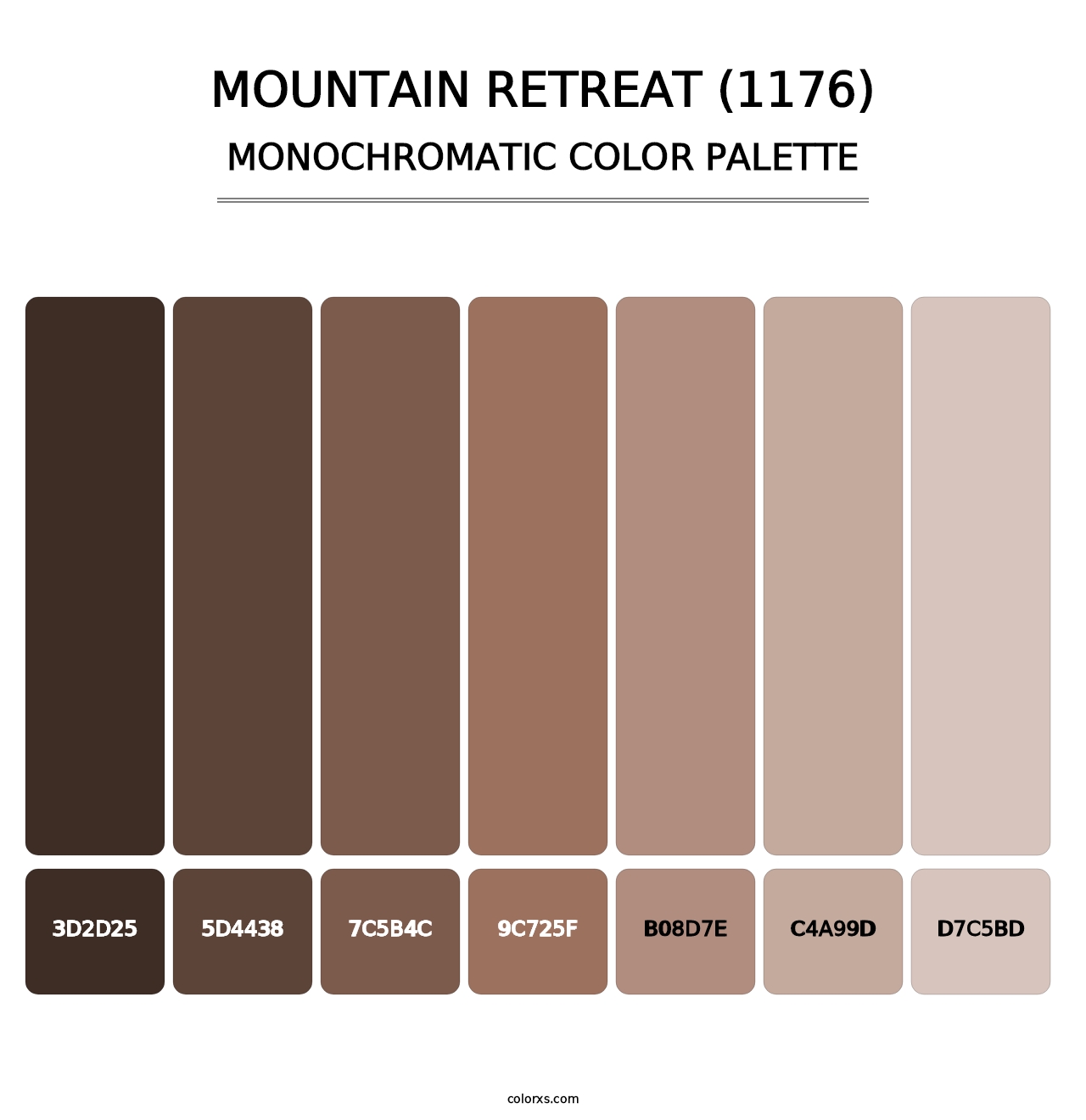 Mountain Retreat (1176) - Monochromatic Color Palette