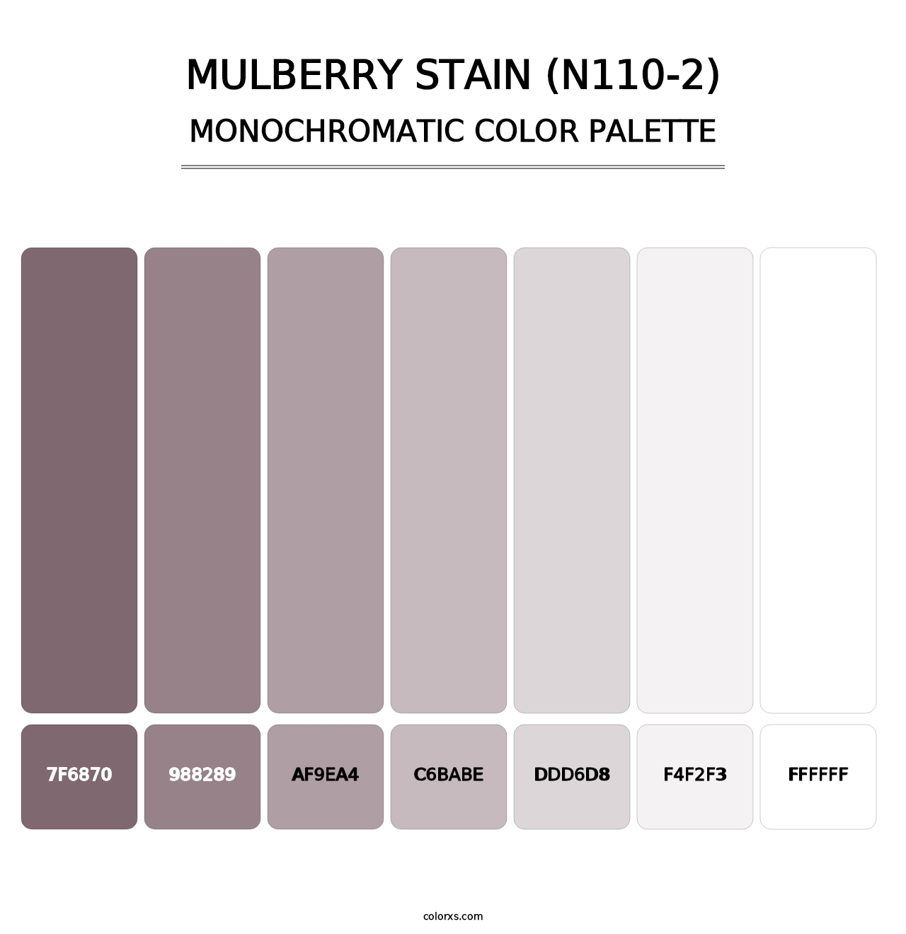 Mulberry Stain (N110-2) - Monochromatic Color Palette