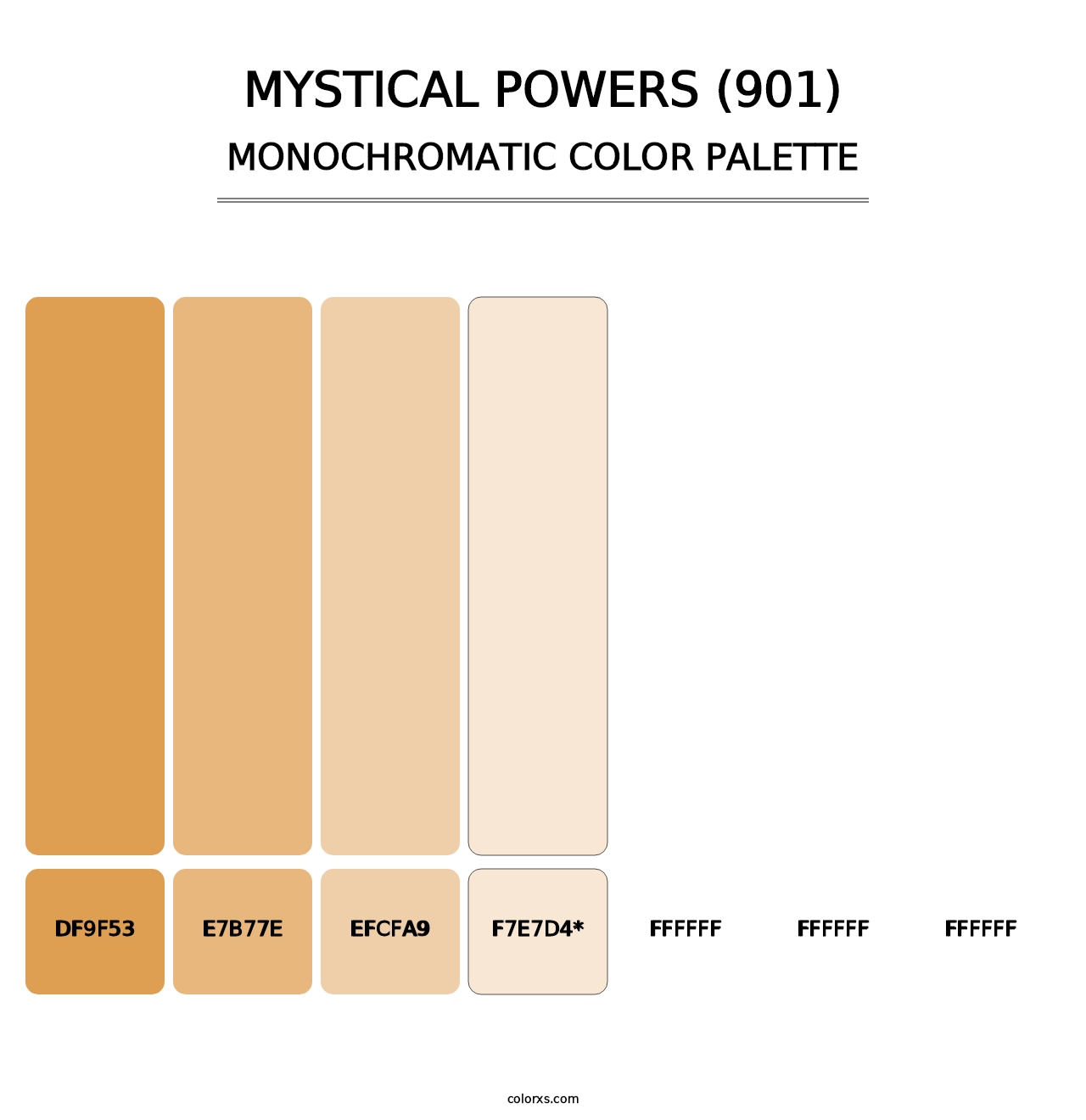 Mystical Powers (901) - Monochromatic Color Palette