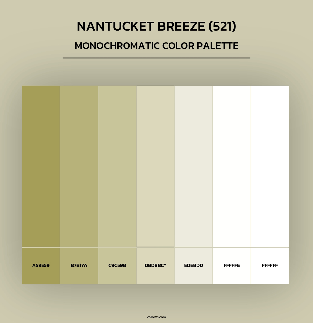 Nantucket Breeze (521) - Monochromatic Color Palette