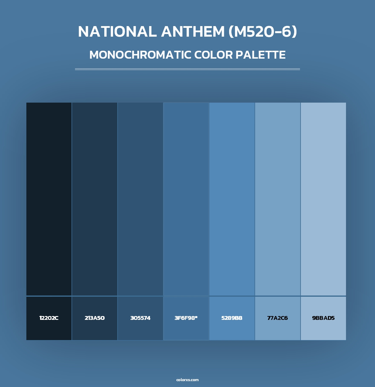 National Anthem (M520-6) - Monochromatic Color Palette