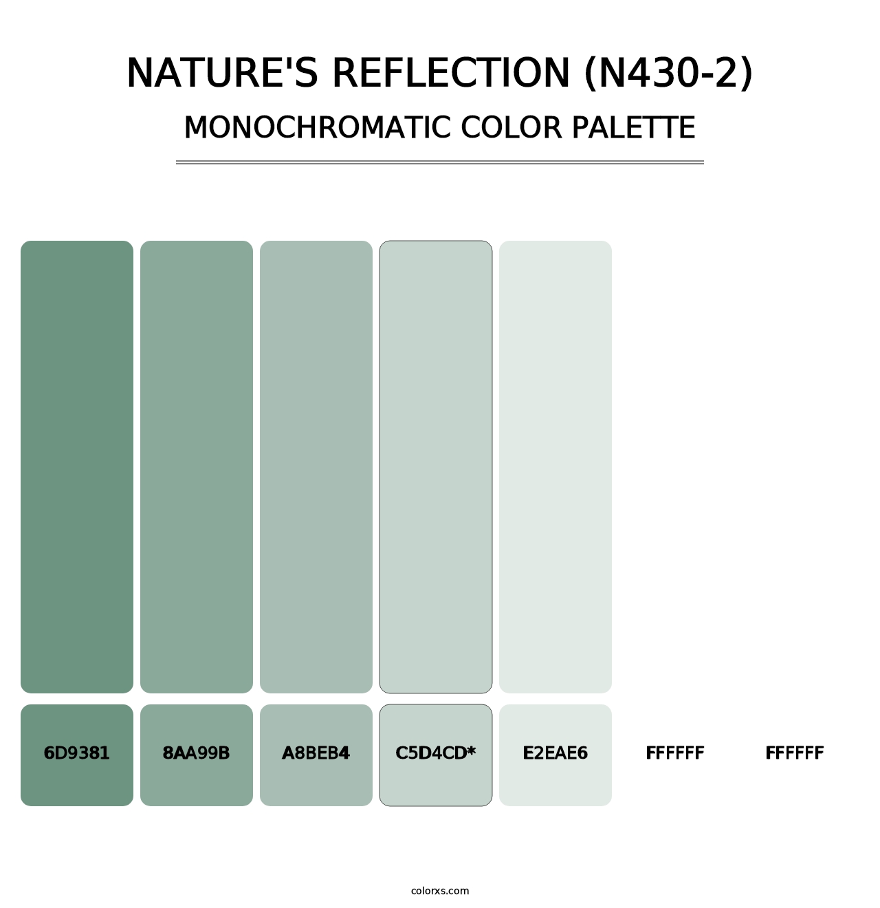 Nature'S Reflection (N430-2) - Monochromatic Color Palette