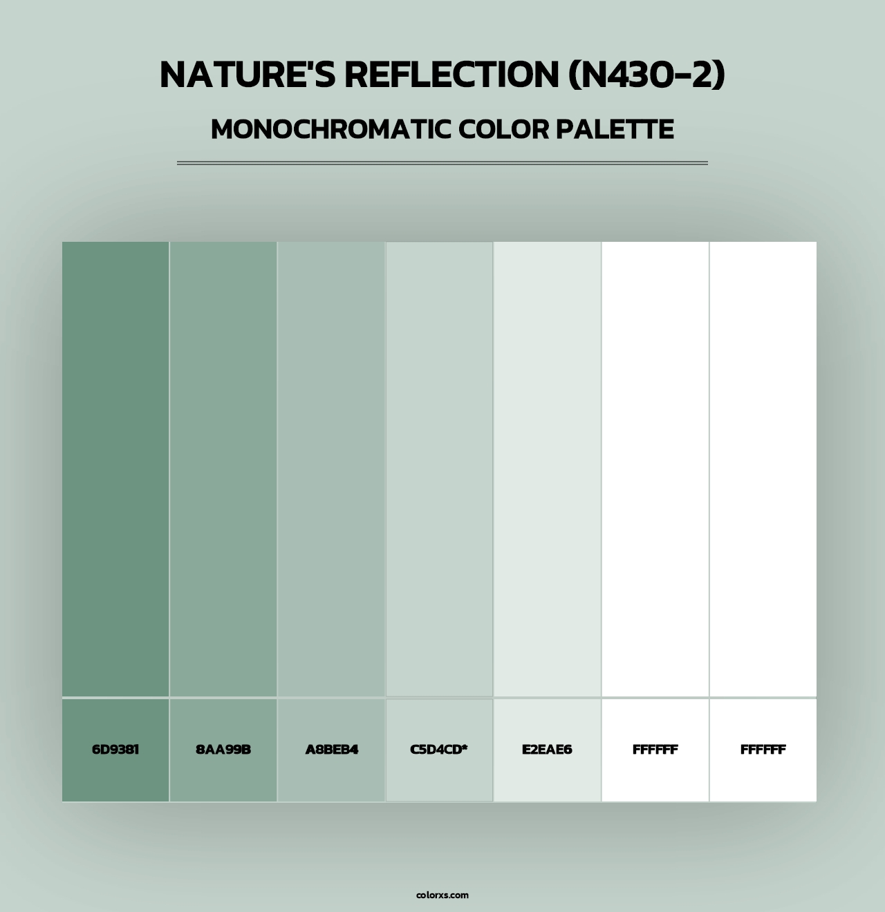 Nature'S Reflection (N430-2) - Monochromatic Color Palette