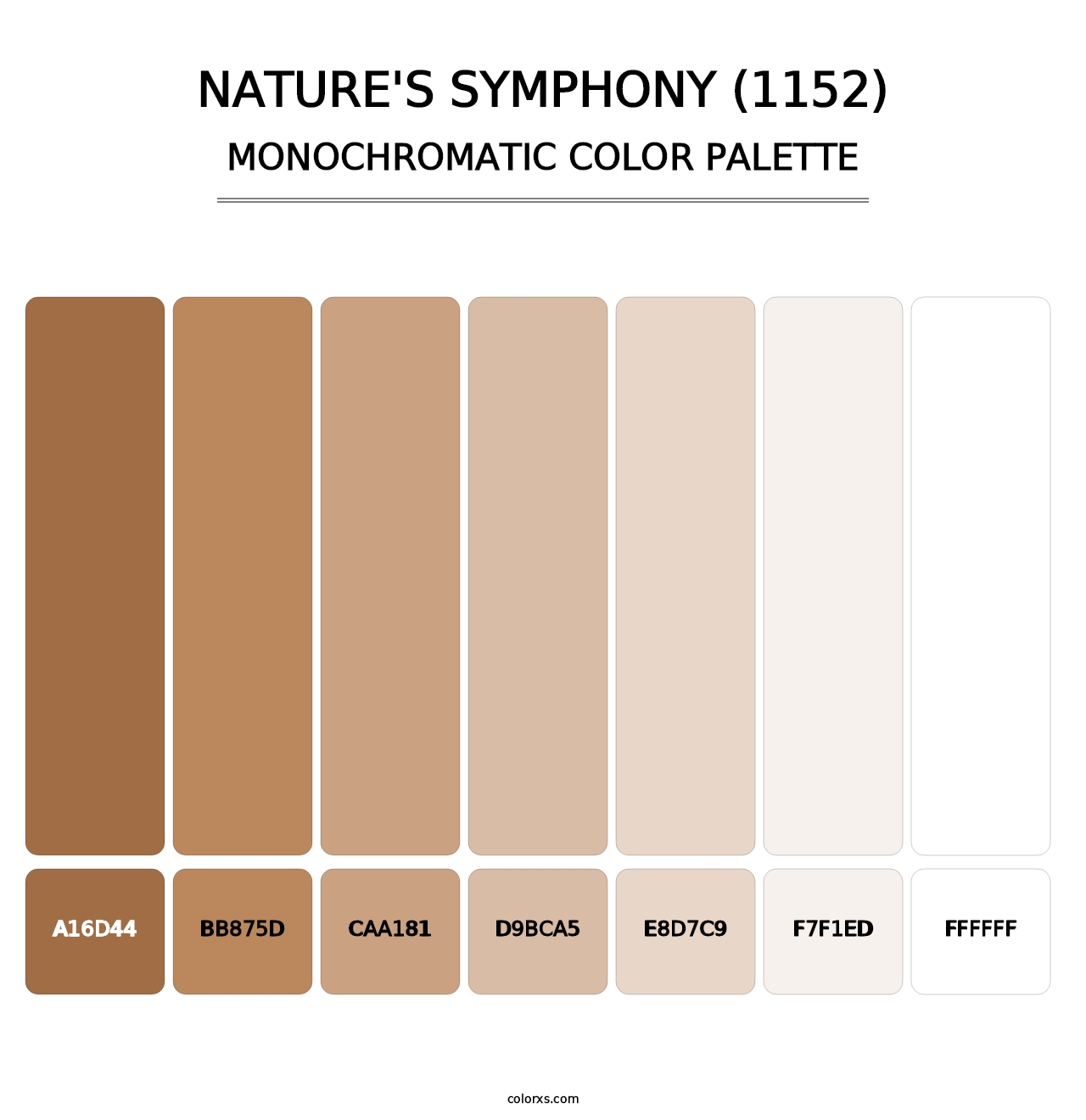 Nature's Symphony (1152) - Monochromatic Color Palette