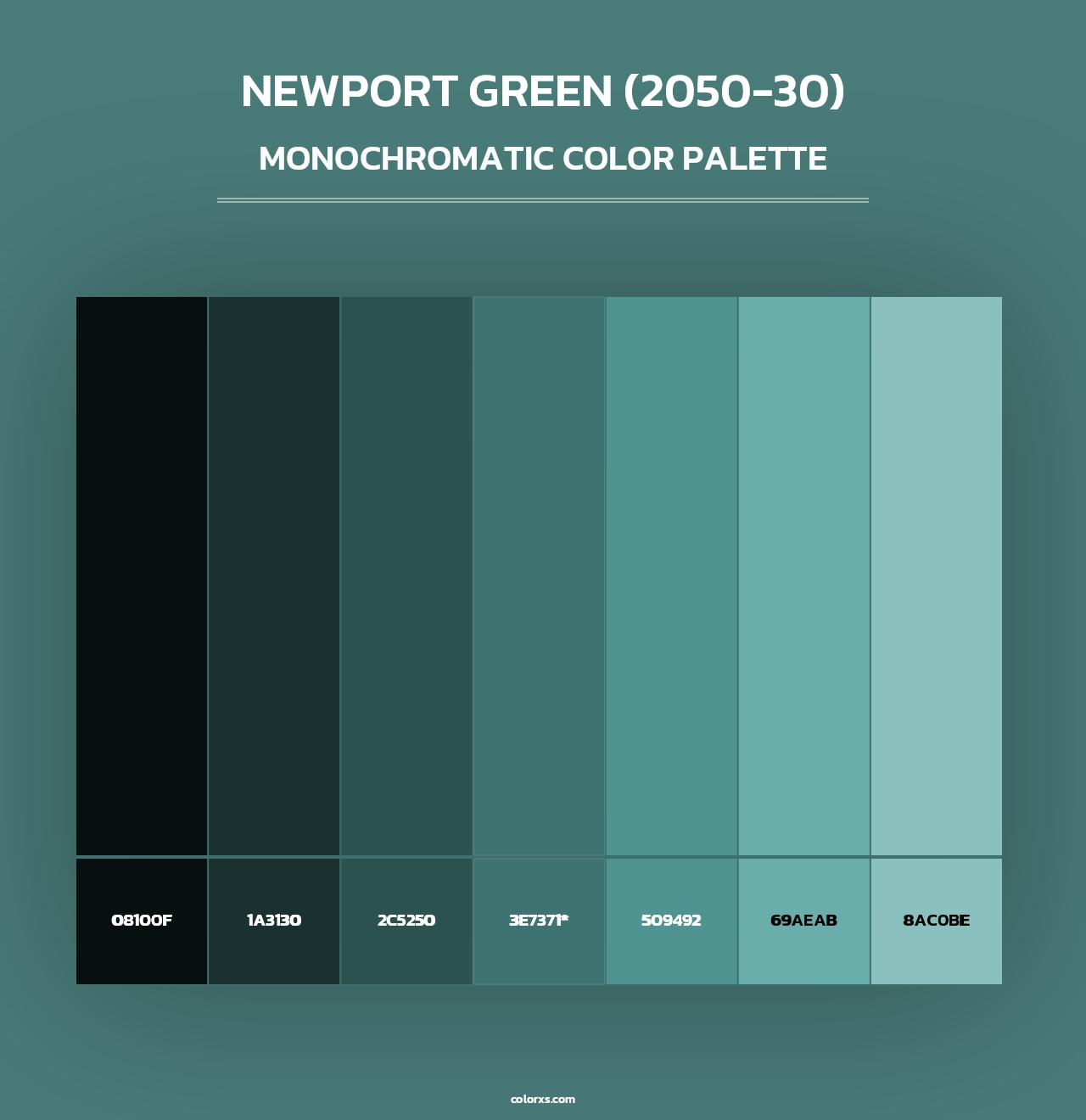 Newport Green (2050-30) - Monochromatic Color Palette