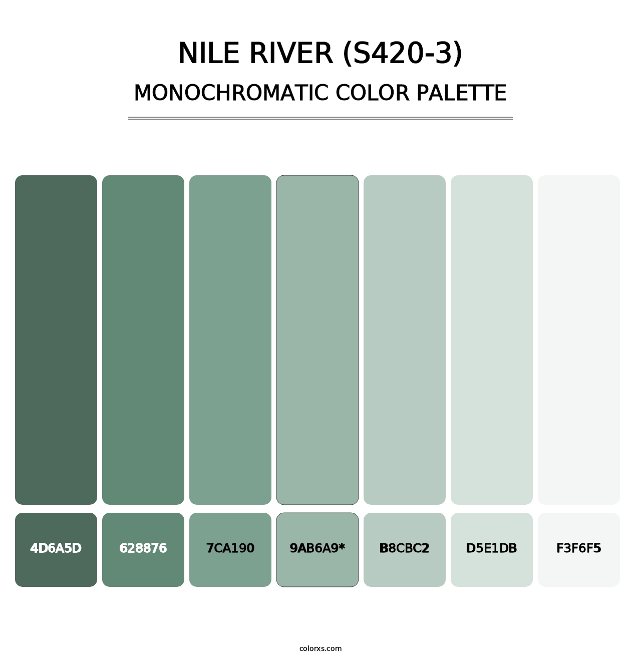 Nile River (S420-3) - Monochromatic Color Palette