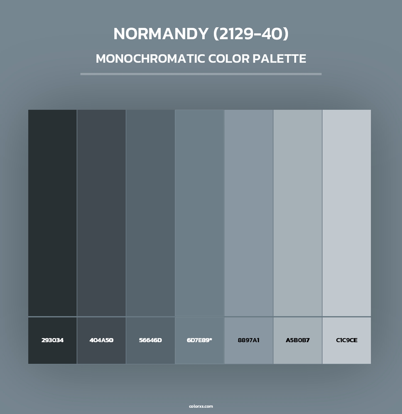 Normandy (2129-40) - Monochromatic Color Palette