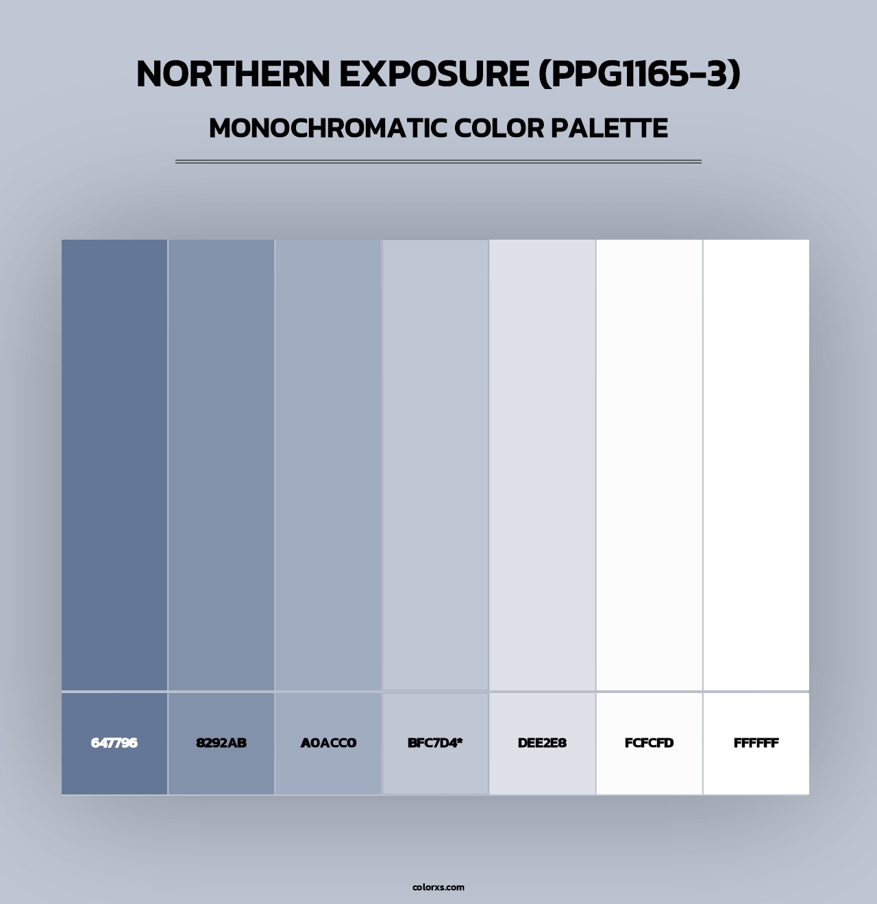 Northern Exposure (PPG1165-3) - Monochromatic Color Palette
