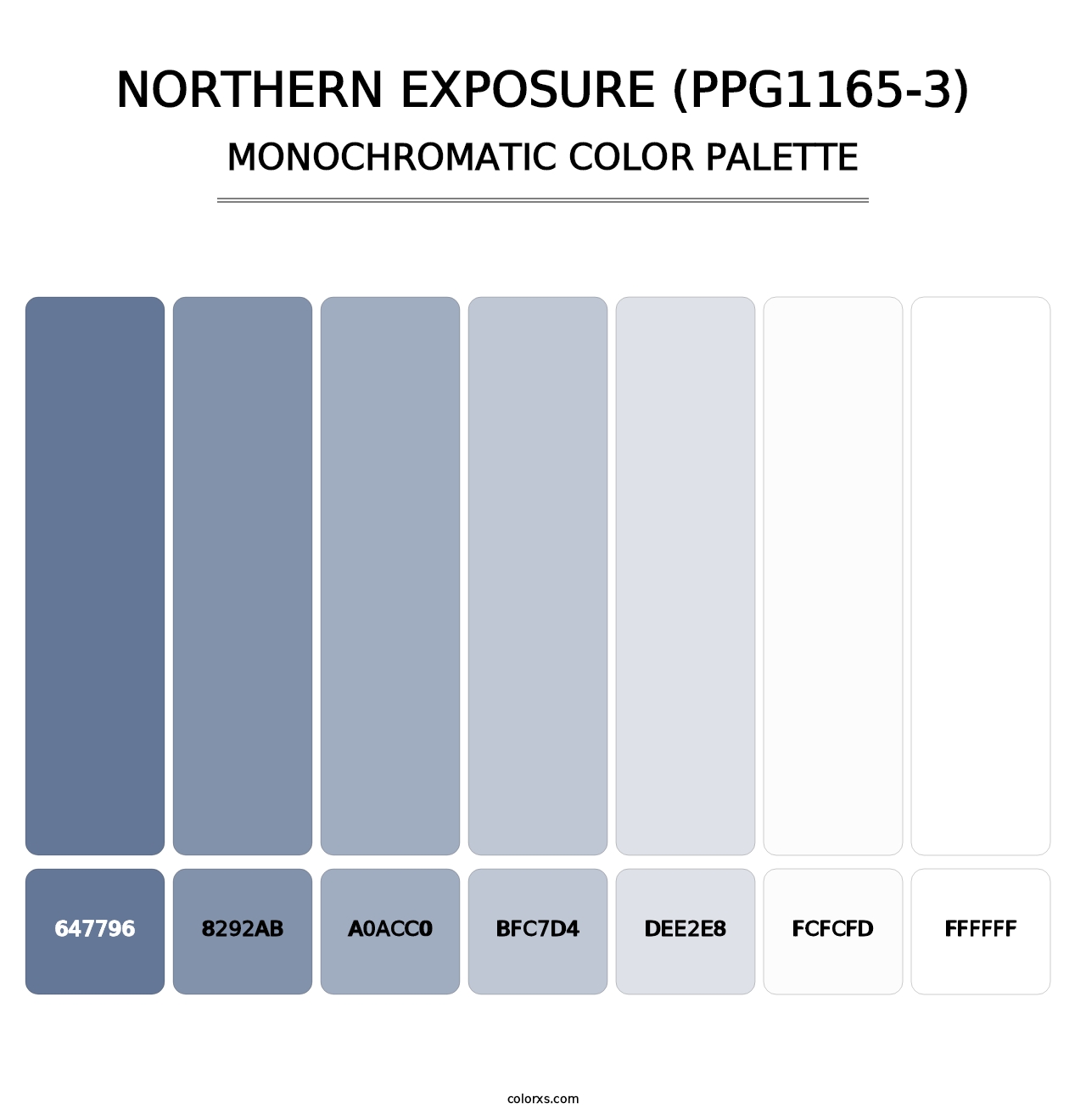 Northern Exposure (PPG1165-3) - Monochromatic Color Palette