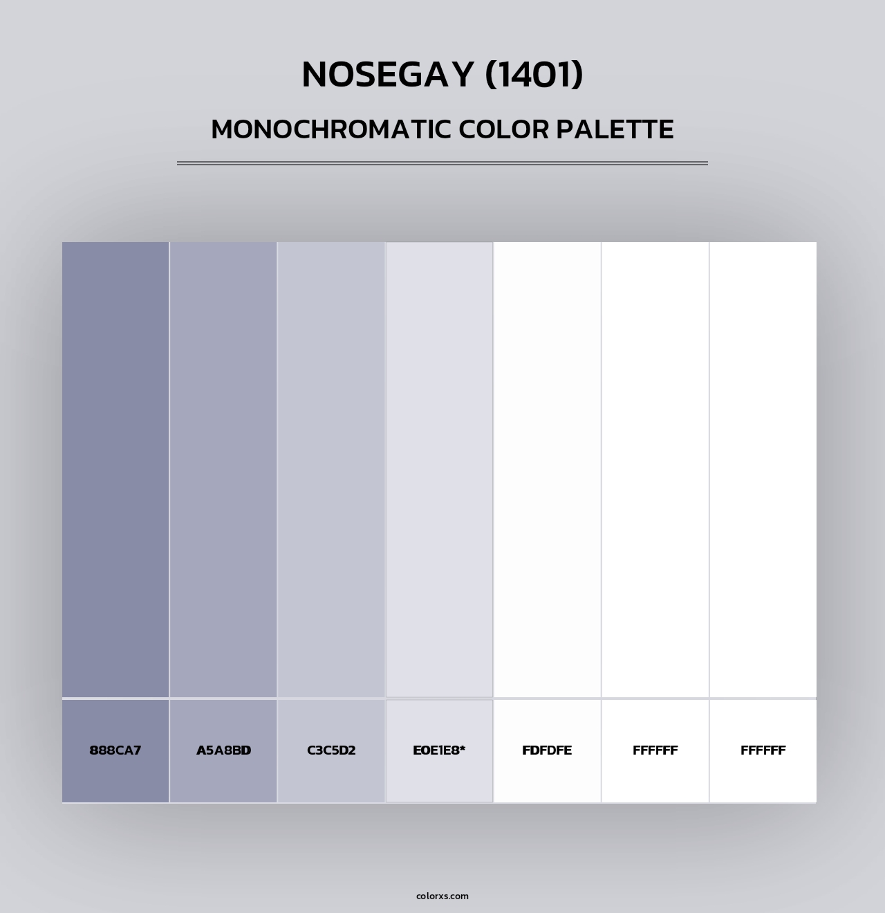 Nosegay (1401) - Monochromatic Color Palette