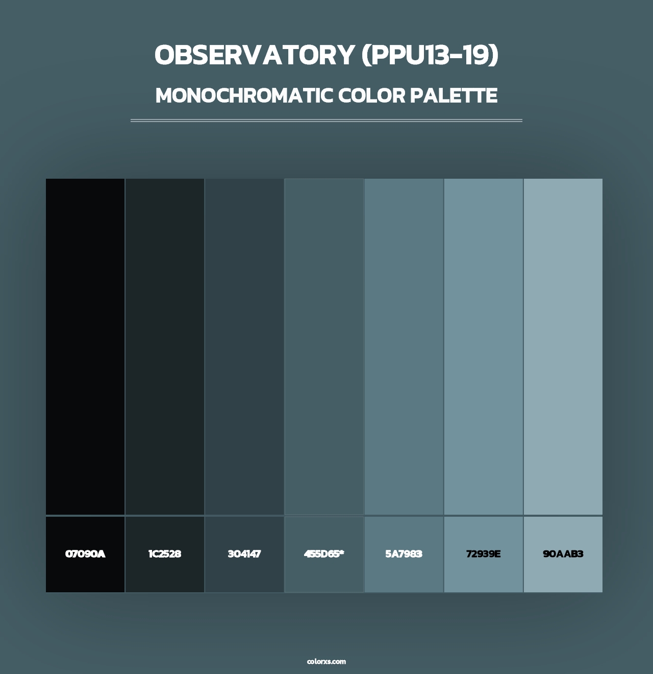 Observatory (PPU13-19) - Monochromatic Color Palette