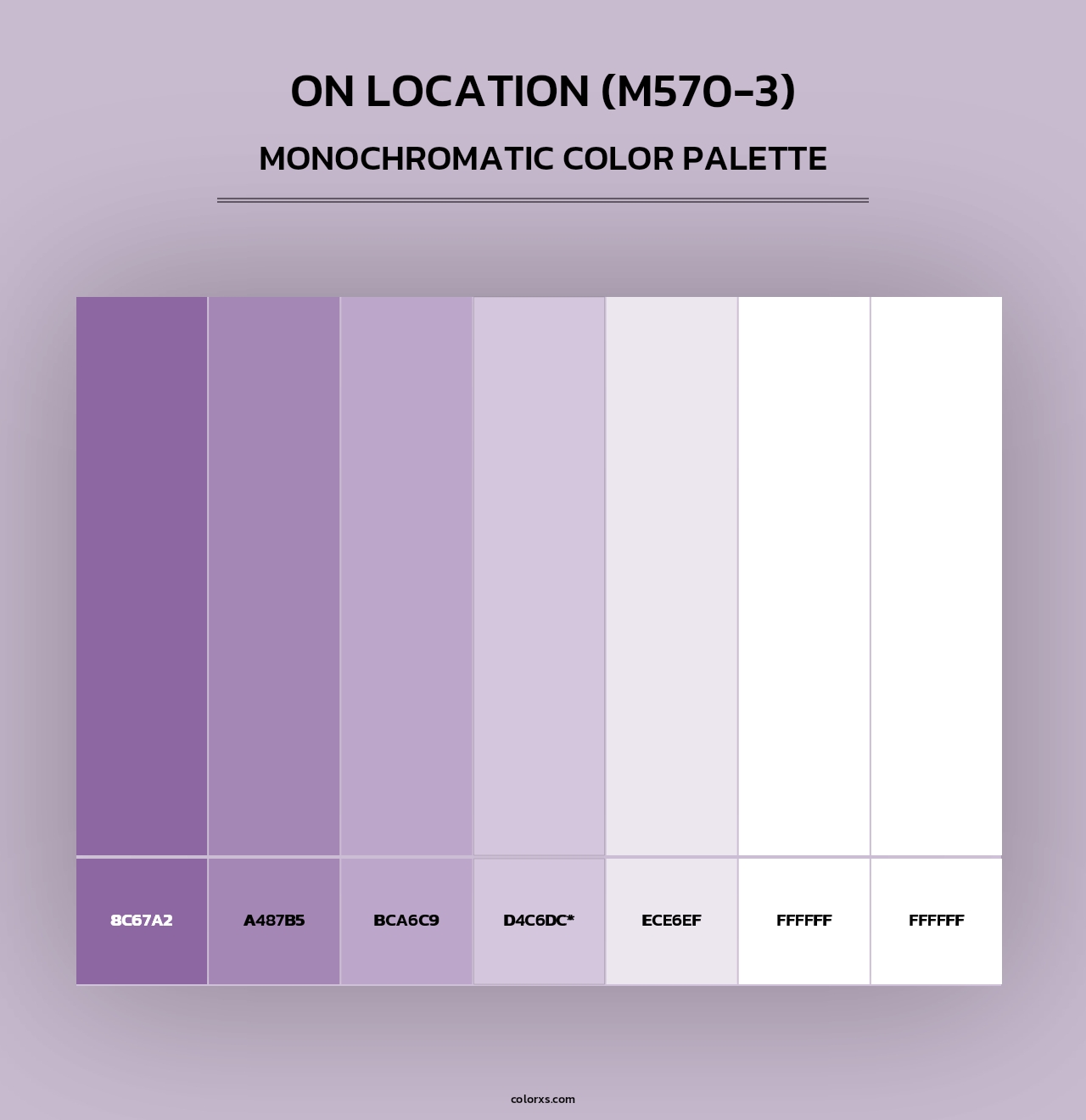 On Location (M570-3) - Monochromatic Color Palette