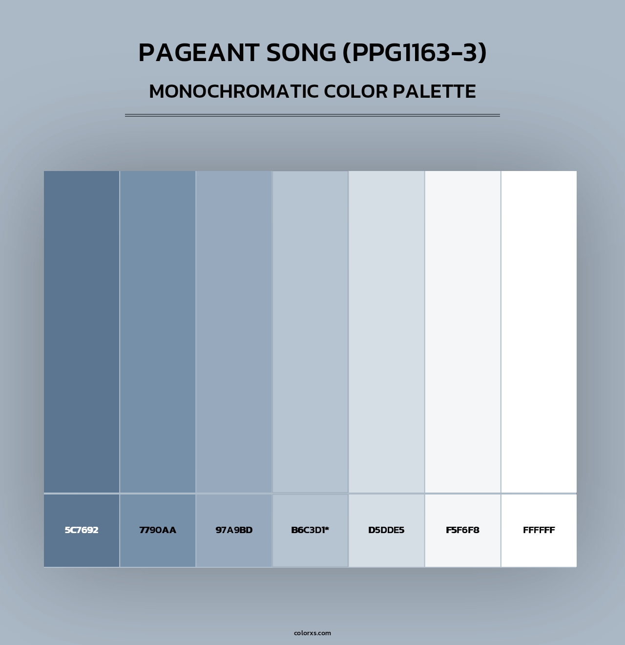 Pageant Song (PPG1163-3) - Monochromatic Color Palette