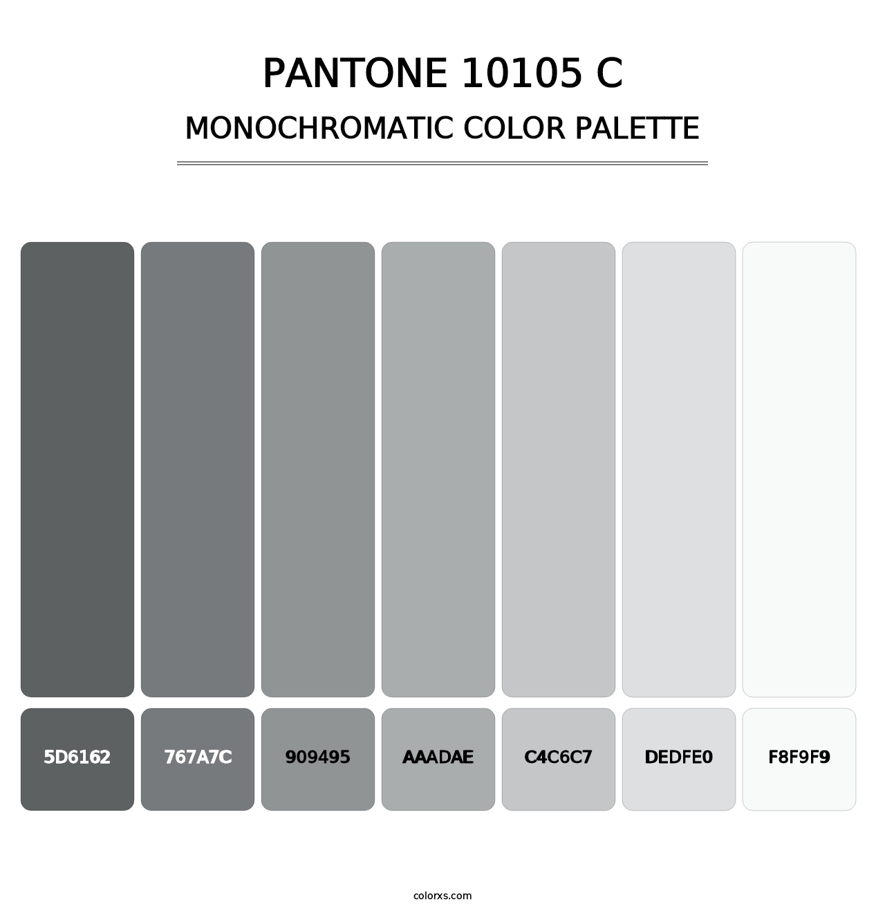 PANTONE 10105 C - Monochromatic Color Palette