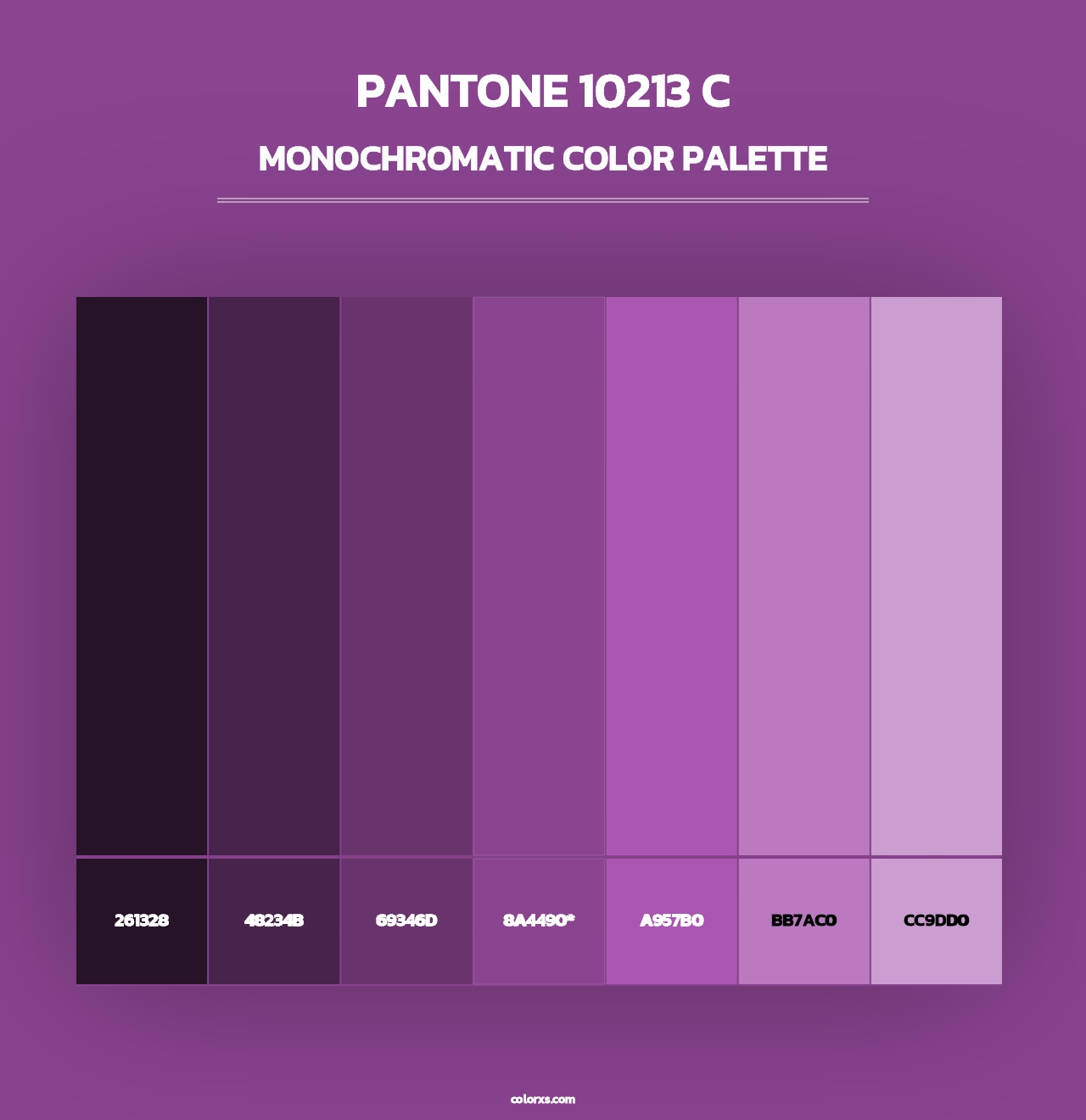 PANTONE 10213 C - Monochromatic Color Palette