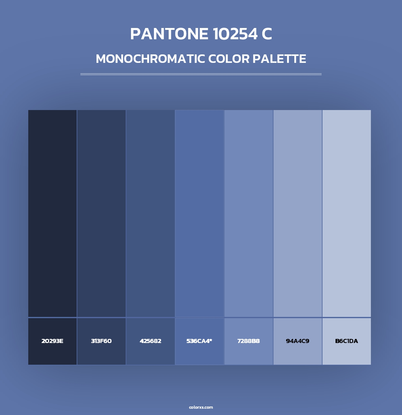 PANTONE 10254 C - Monochromatic Color Palette