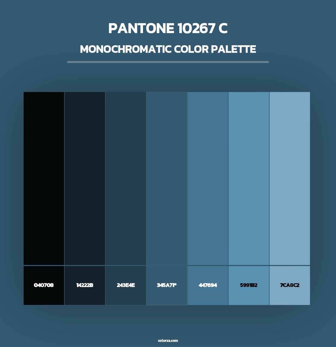 PANTONE 10267 C - Monochromatic Color Palette