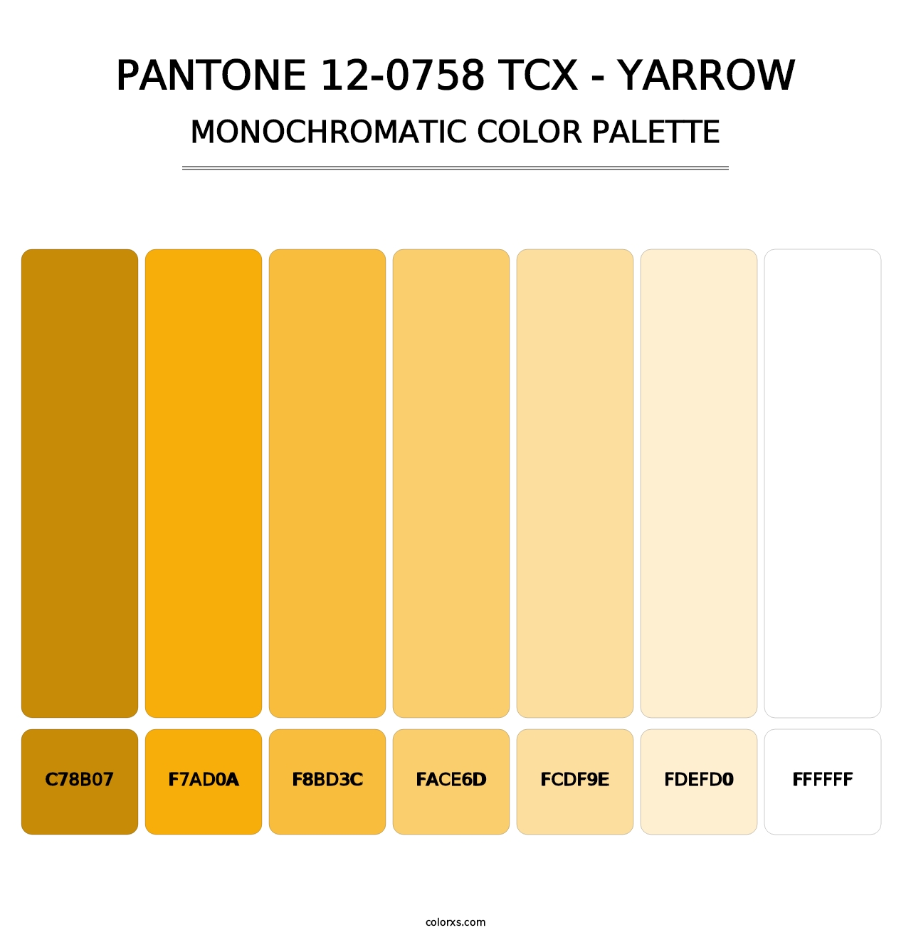 PANTONE 12-0758 TCX - Yarrow - Monochromatic Color Palette