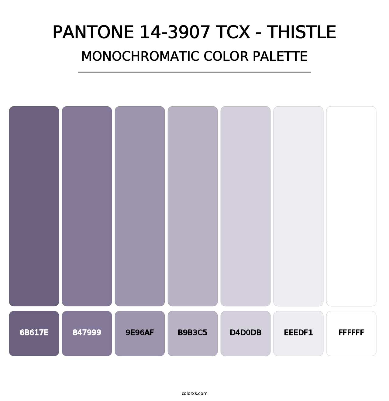 PANTONE 14-3907 TCX - Thistle - Monochromatic Color Palette